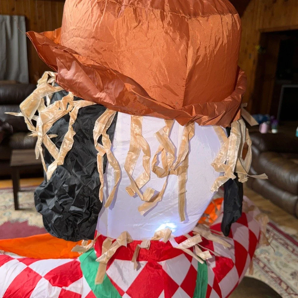 Peanuts 3.5ft Snoopy Scarecrow Thanksgiving Airblown Inflatable TESTED 7 WORKING